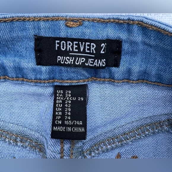 Forever 21 Light Blue Push Up Jeans Women - Picture 9 of 10